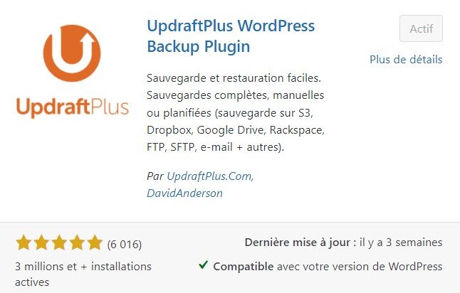 plugin updraftplus