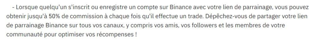 commission affiliation binance