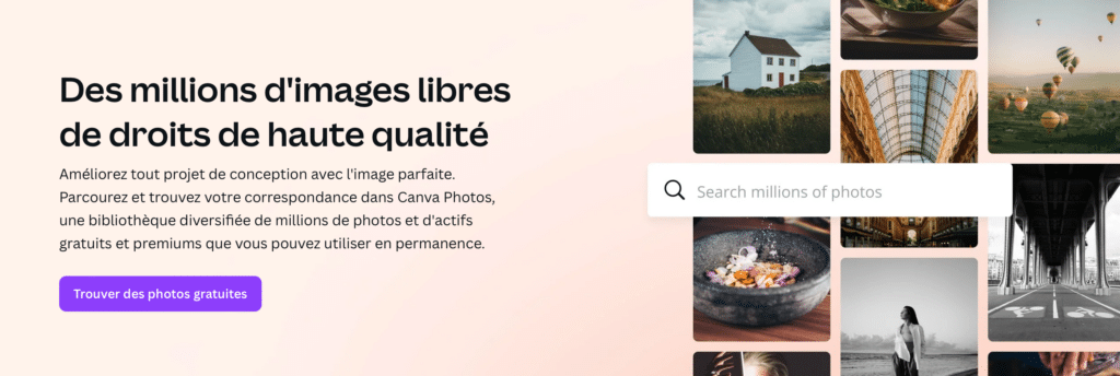 canva banque image gratuite