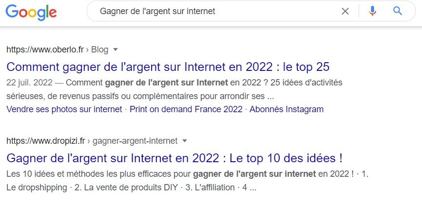 requete gagner de largent sur internet