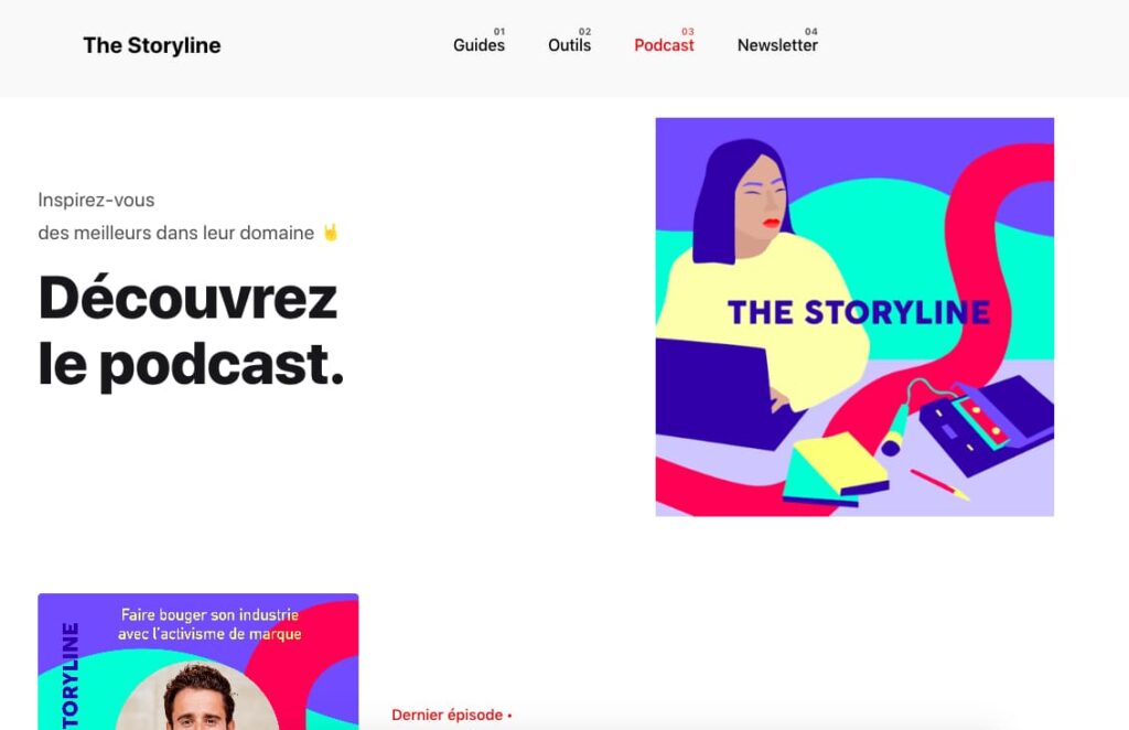 the storyline podcast marketing