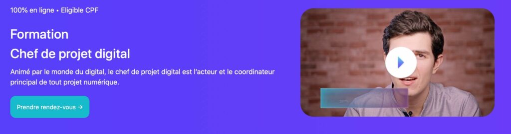 formation chef de projet digital