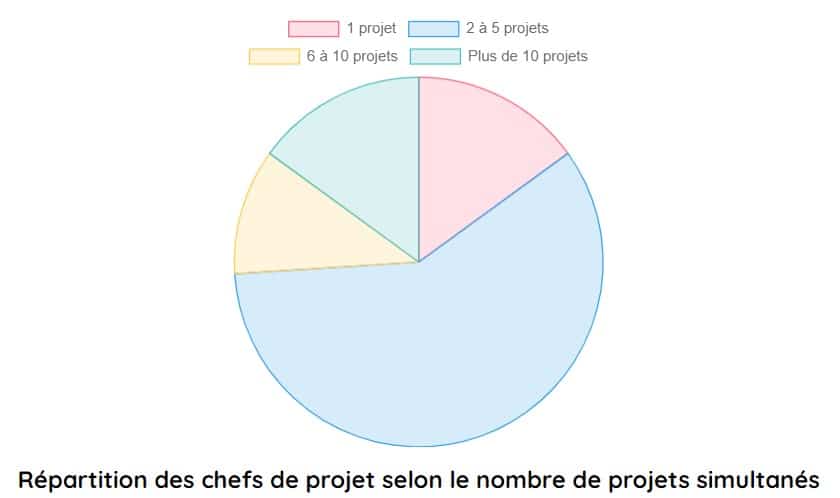 repartition chef de projet selon nombre de projets