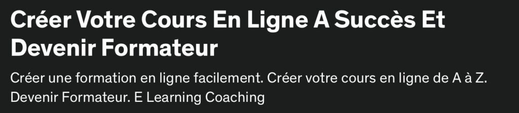 creer votre cours en ligne