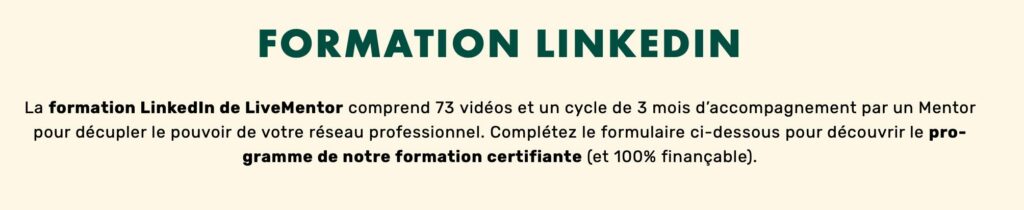 formation livementor linkedin