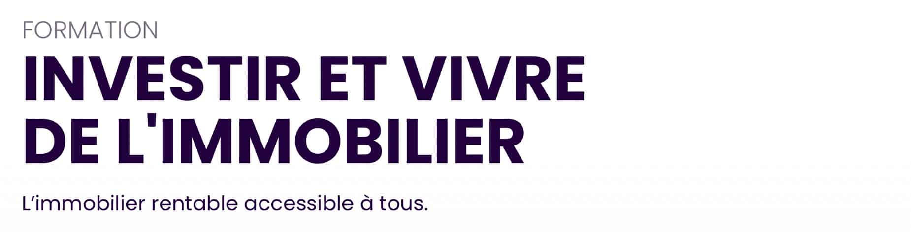 investir et vivre immobilier