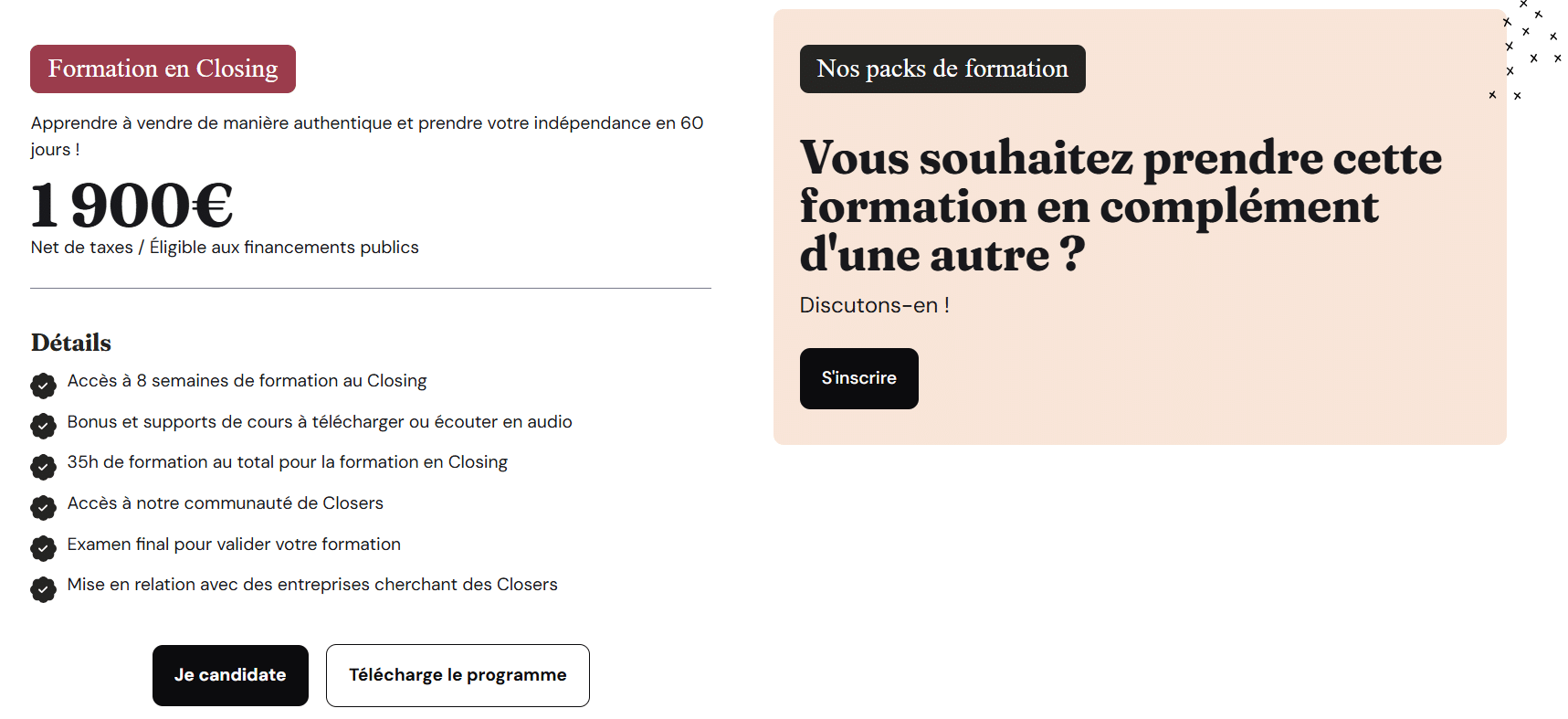 closer evolution tarif 2026