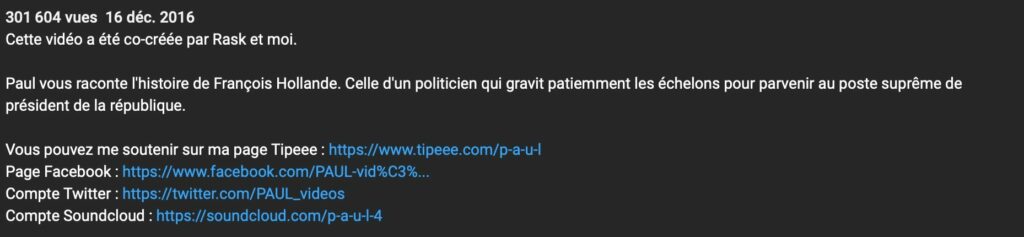 demande don tipeee youtube