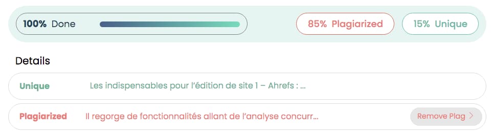 verificateur de plagiat