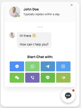 widget chat elfsight