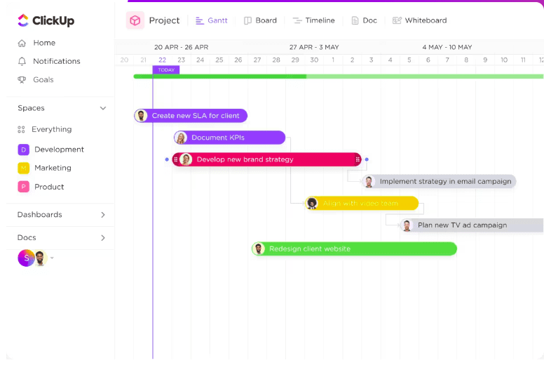 vision gantt clickup