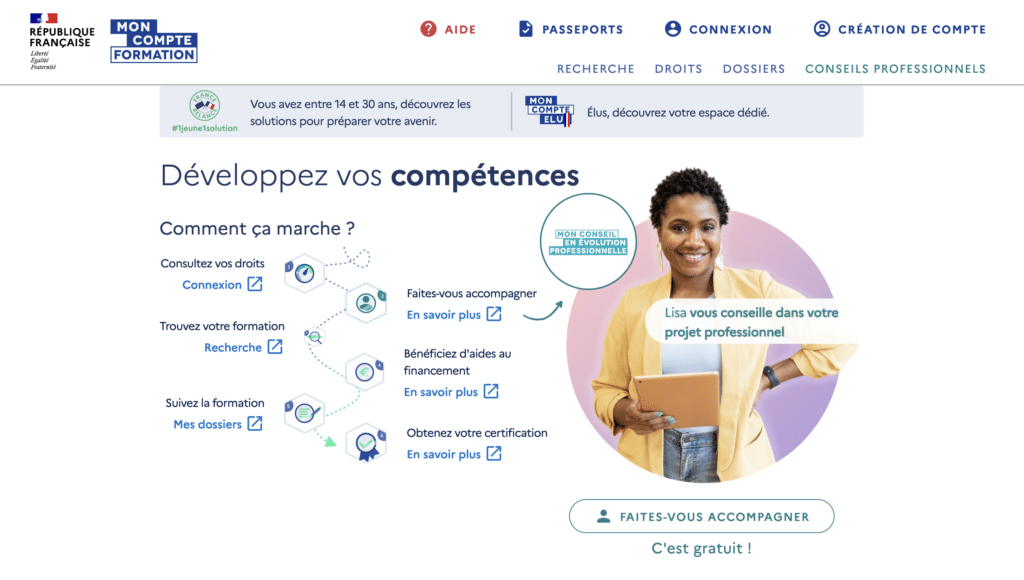 compte personnel formation cpf