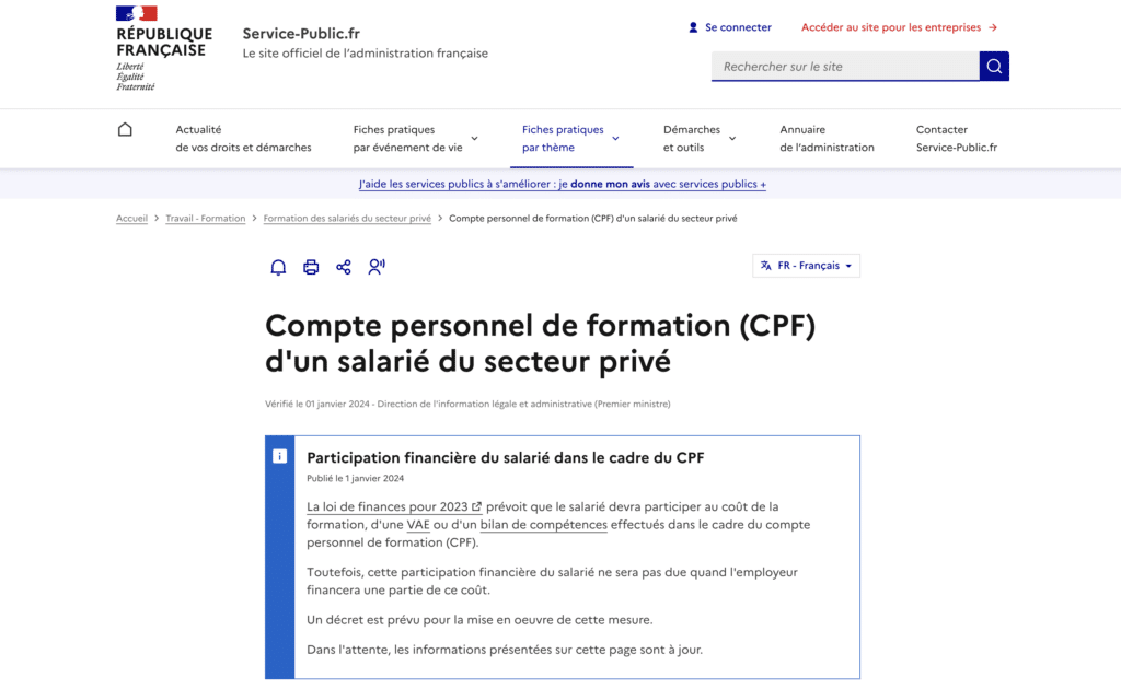 cpf employe cdi