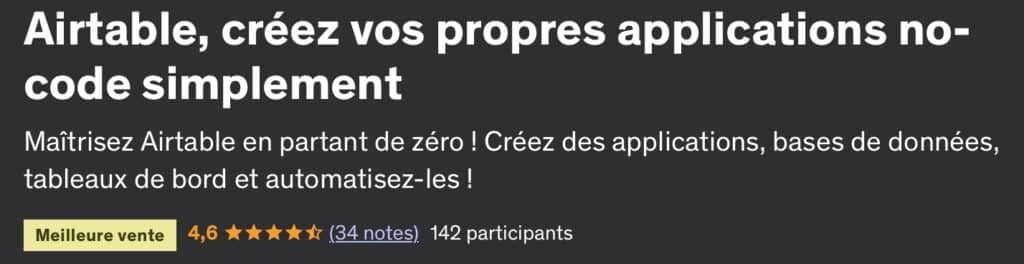 formation airtable udemy