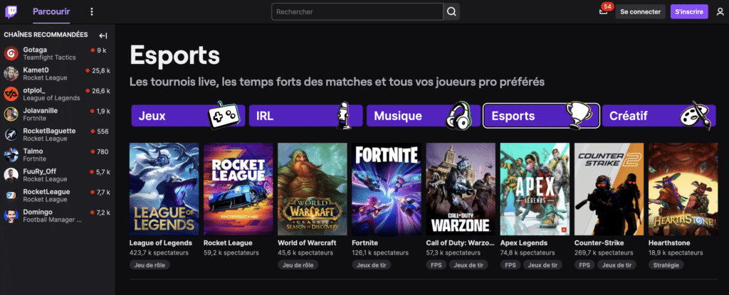 twitch esport