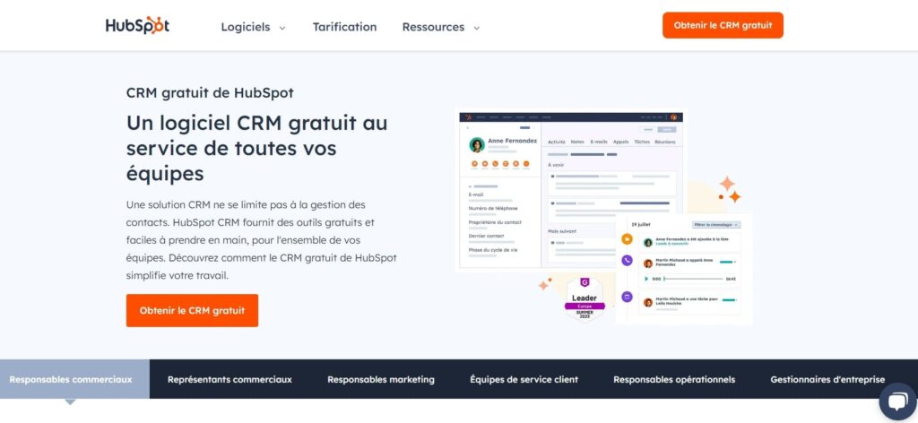 interface hubspot crm