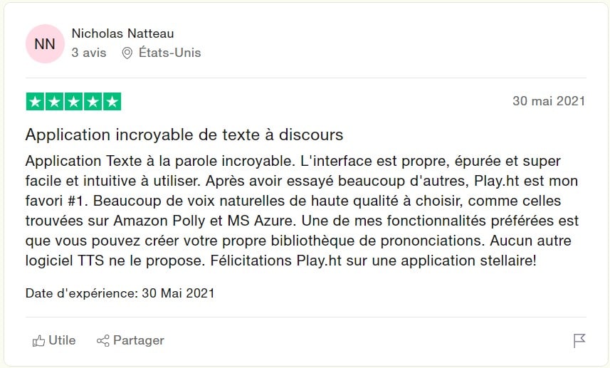 avis 1 trustpilot play ht