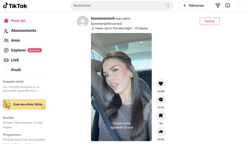tendance tiktok