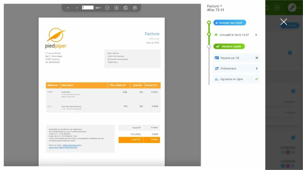 gestion devis facturation axonaut