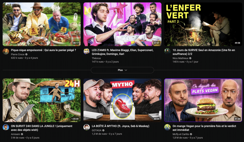 vue youtube france