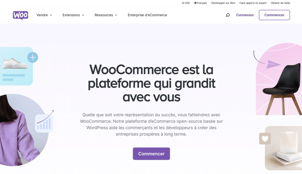 woocommerce vente