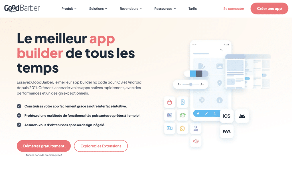 creer app formateur