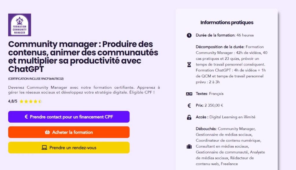 interface community manager de skills4all