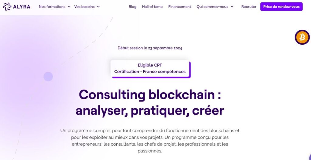 interface formation consultant blockchain de alyra