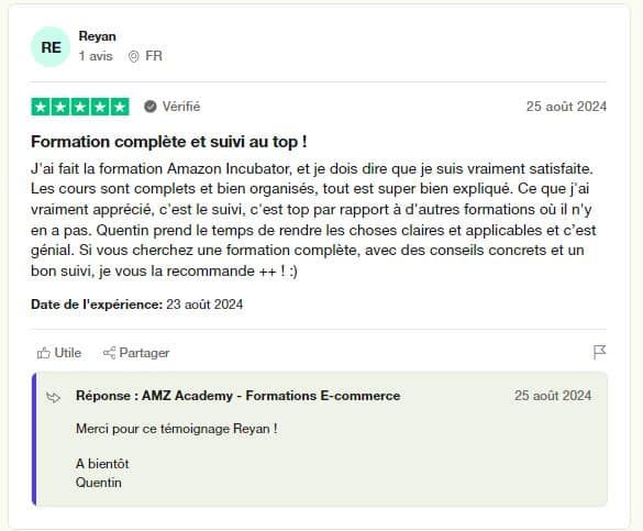 avis 1 trustpilot amazon incubator