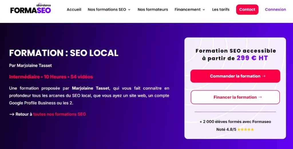 interface seo local de formaseo