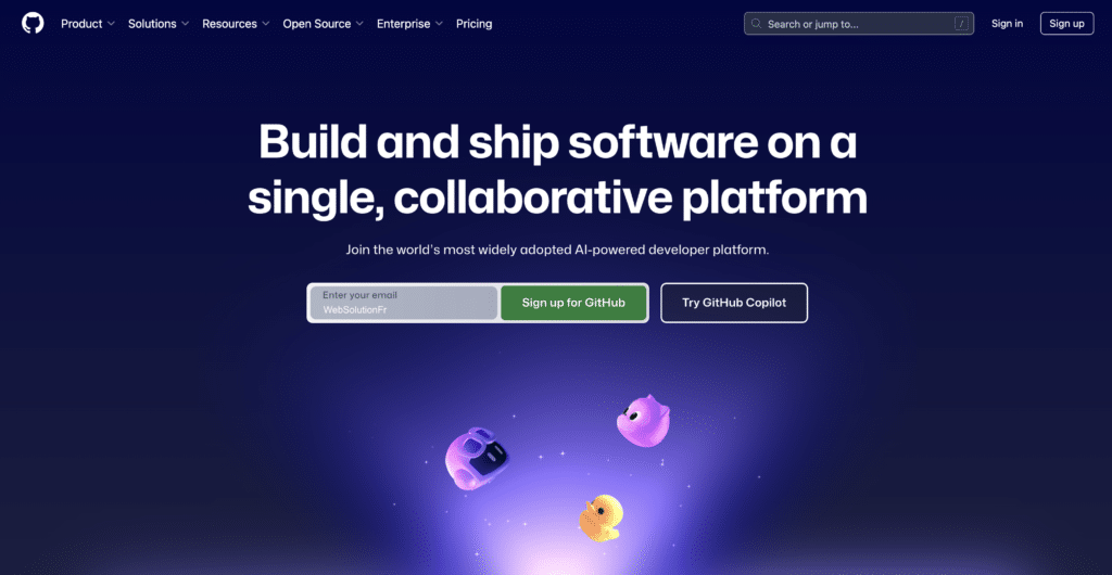 github projet code