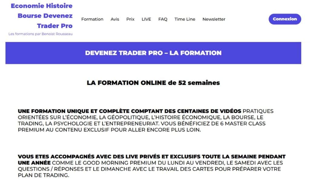 interface formation devenez trader pro de benoist rousseau