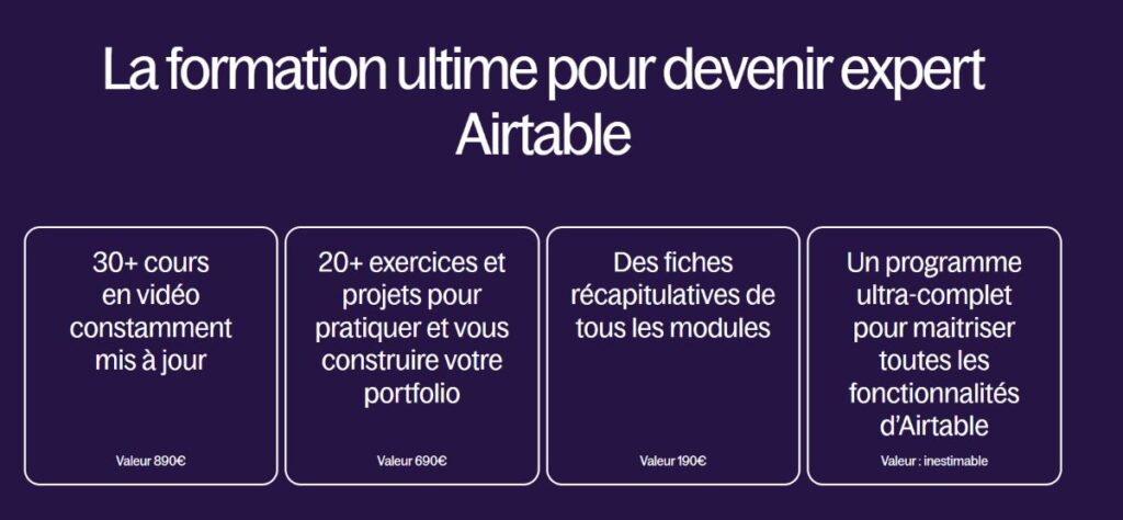 interface formation devenez un expert airtable en 2 semaines de alegria academy