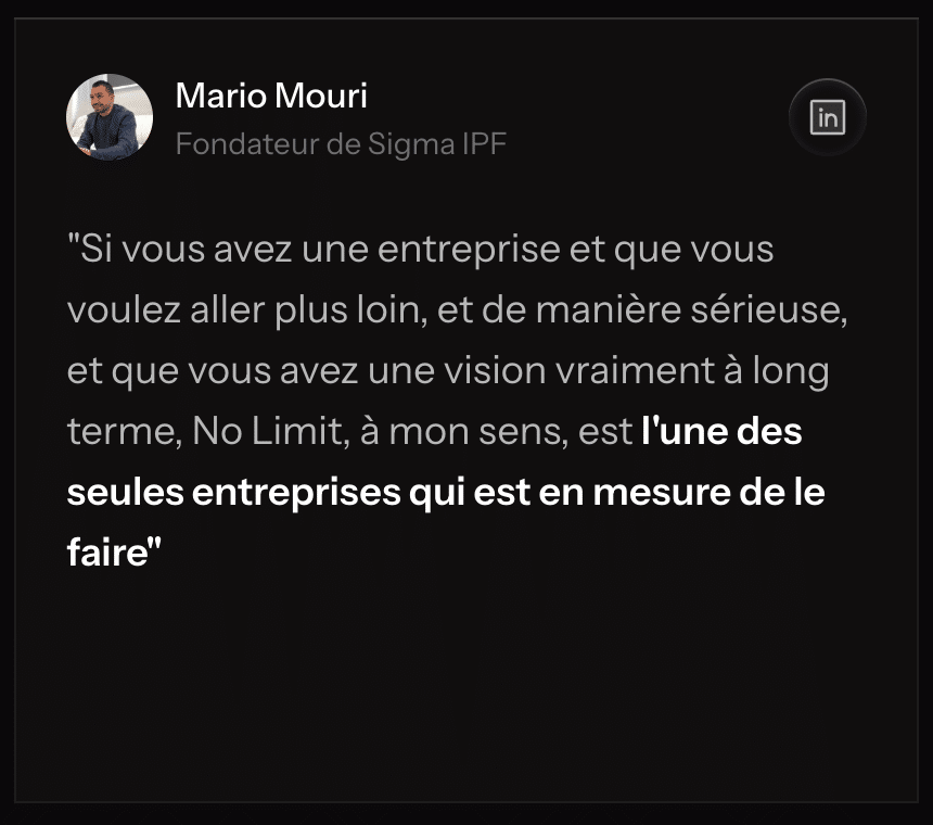 temoignage client no limits school