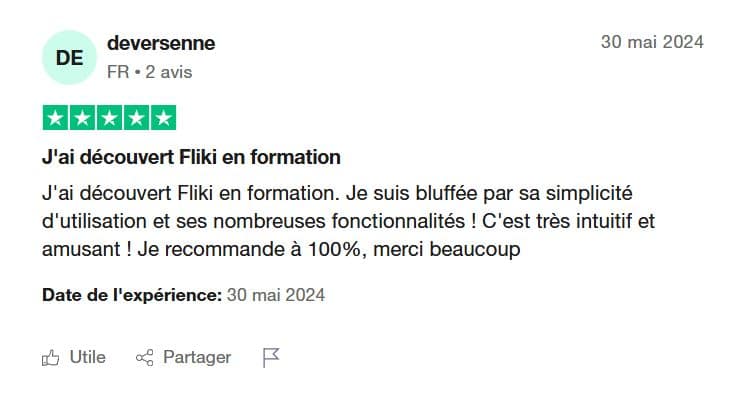 avis 2 trustpilot fliki