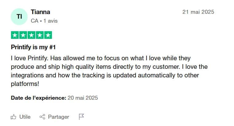 avis 2 trustpilot printify