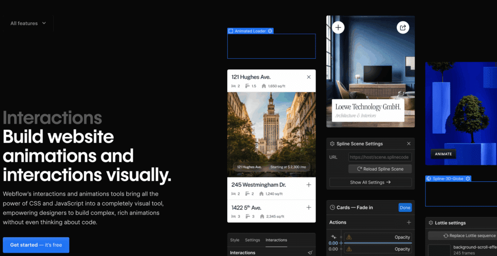 interaction webflow
