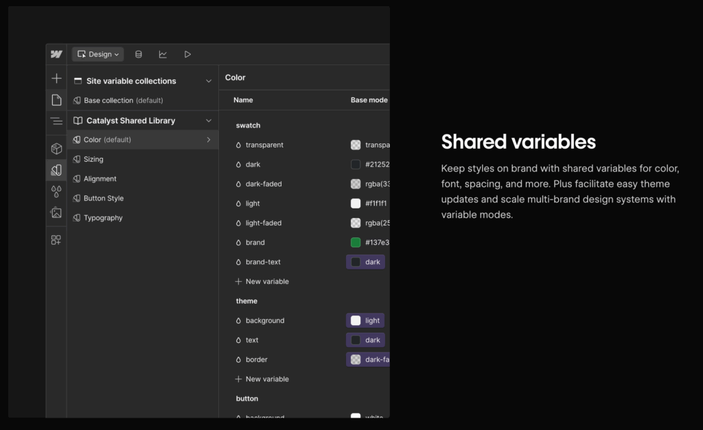 librairie webflow