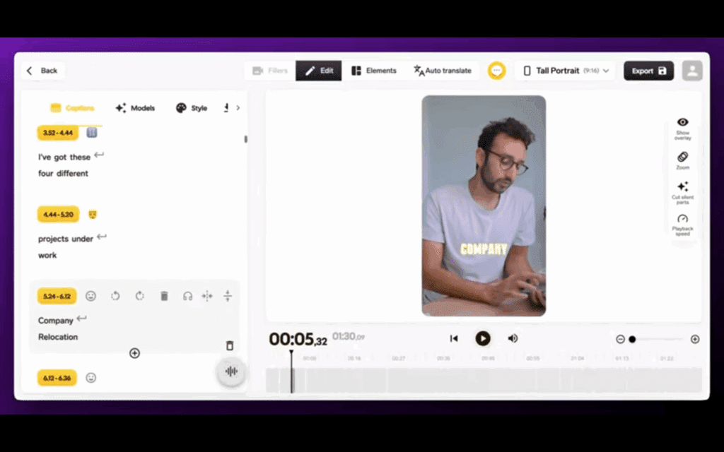 sous titre auto sendshort