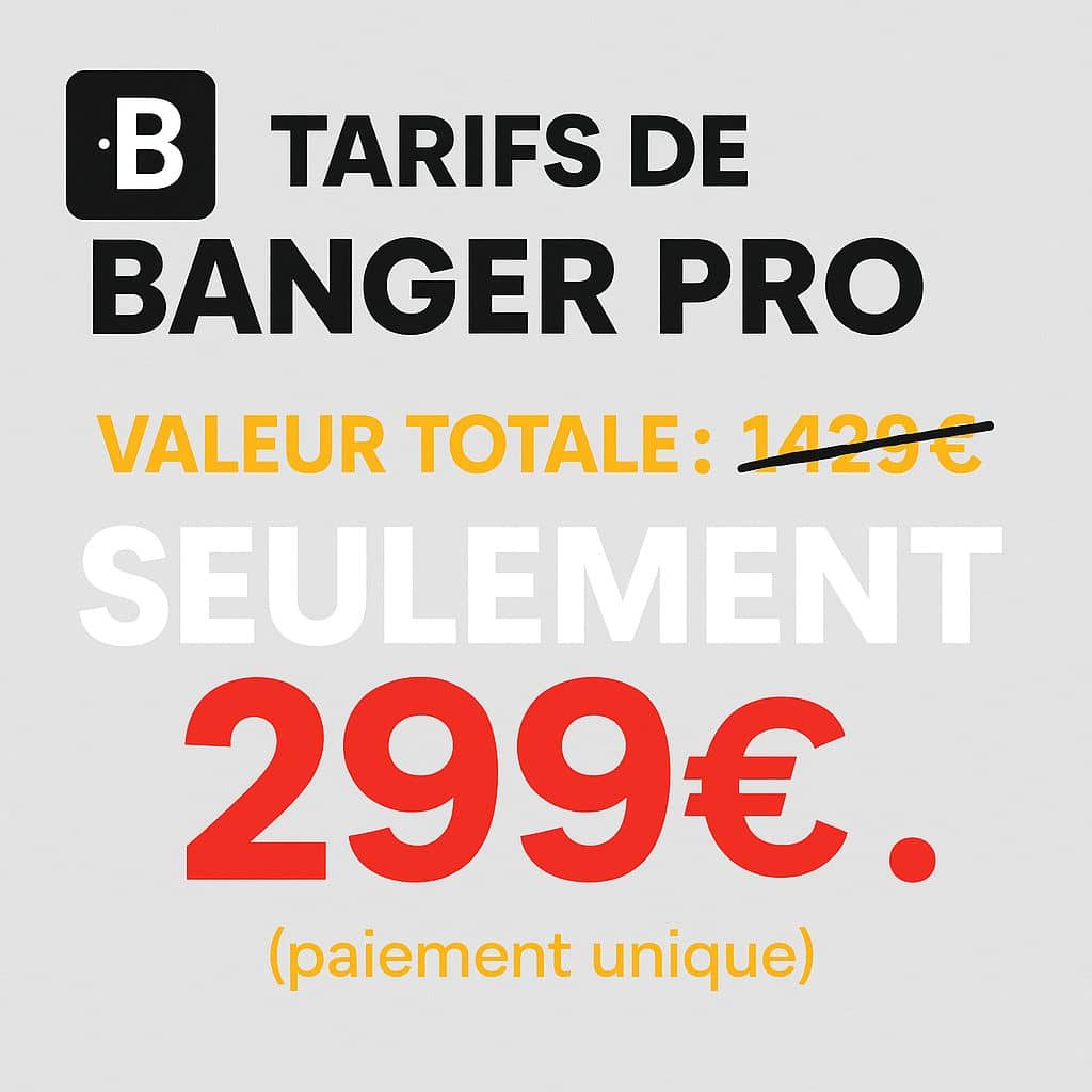 tarifs banger pro