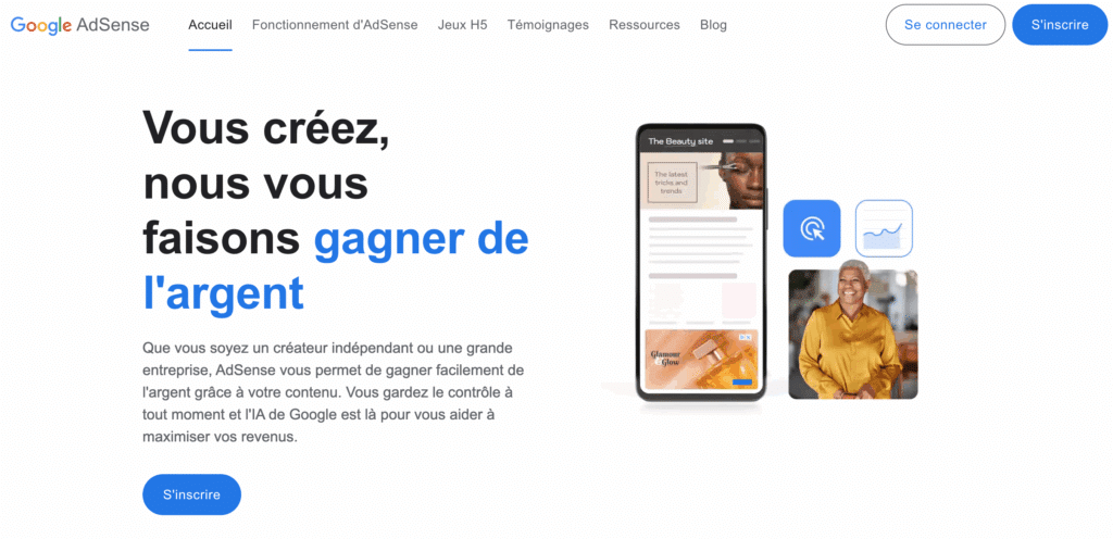 google adsense publicite blog