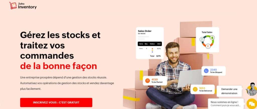 interface zoho inventory