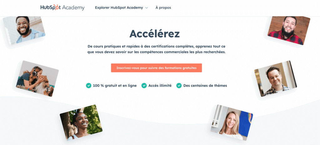 apprendre marketing academy hubspot