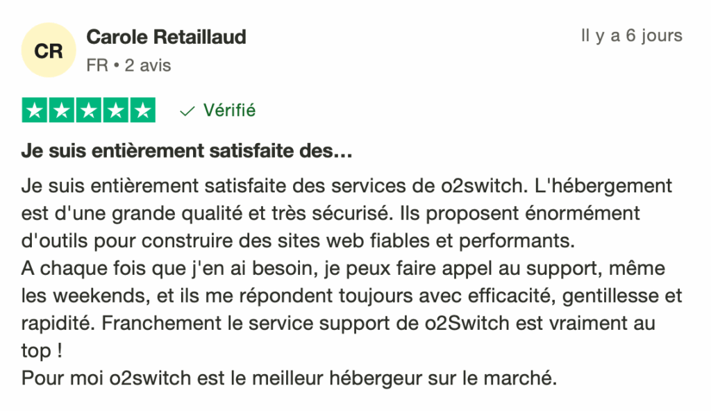 o2switch avis 2
