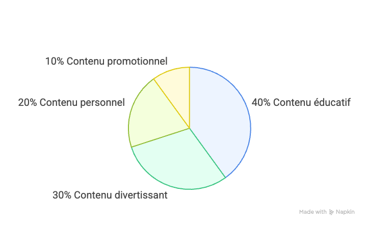 repartition type contenu tiktok