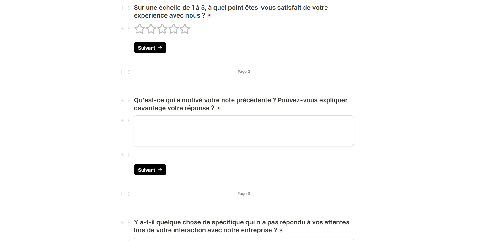 questionnaire satisfaction avis