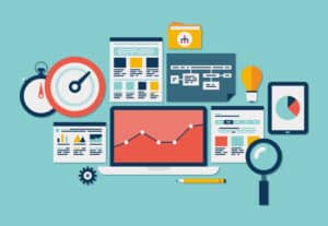 website seo and analytics icons