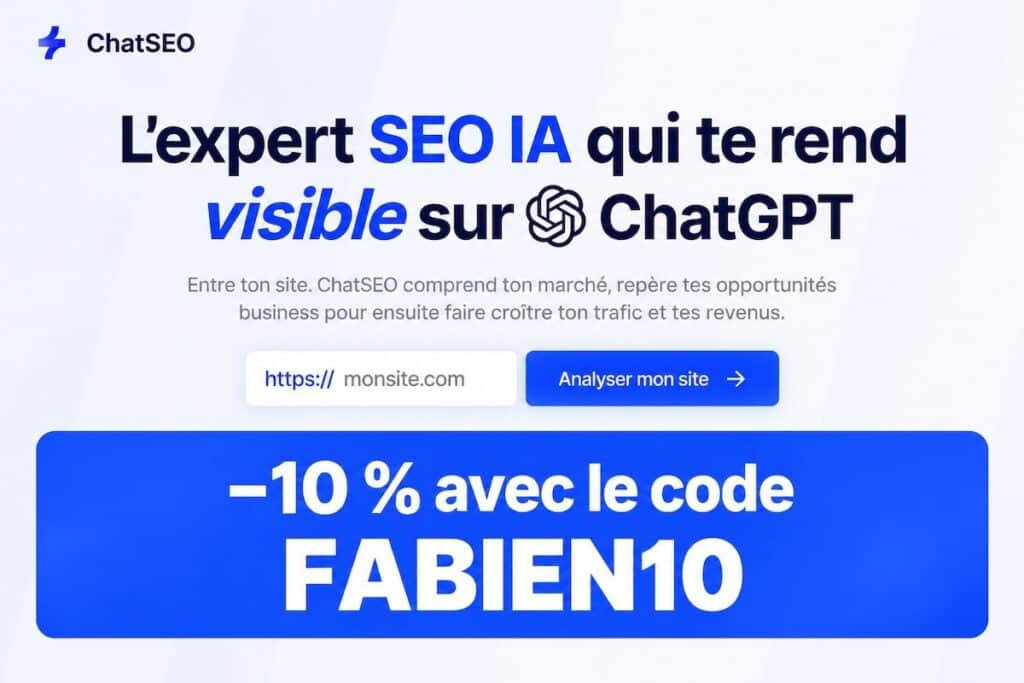 code promo chatseo fabien10 valide